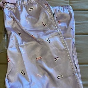 Victoria’s Secret Satin Lavender Pajama Pants